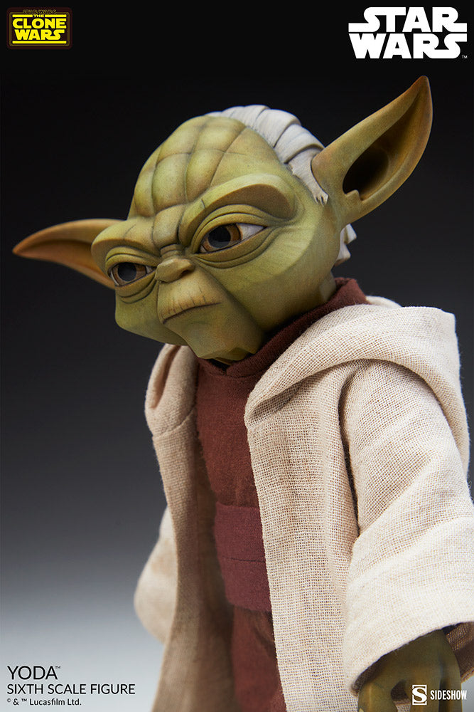 Sideshow Collectibles: Star Wars The Clone Wars - Yoda Escala 1/6