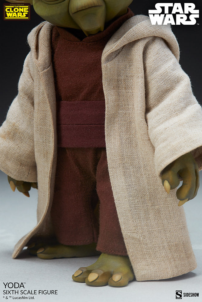 Sideshow Collectibles: Star Wars The Clone Wars - Yoda Escala 1/6