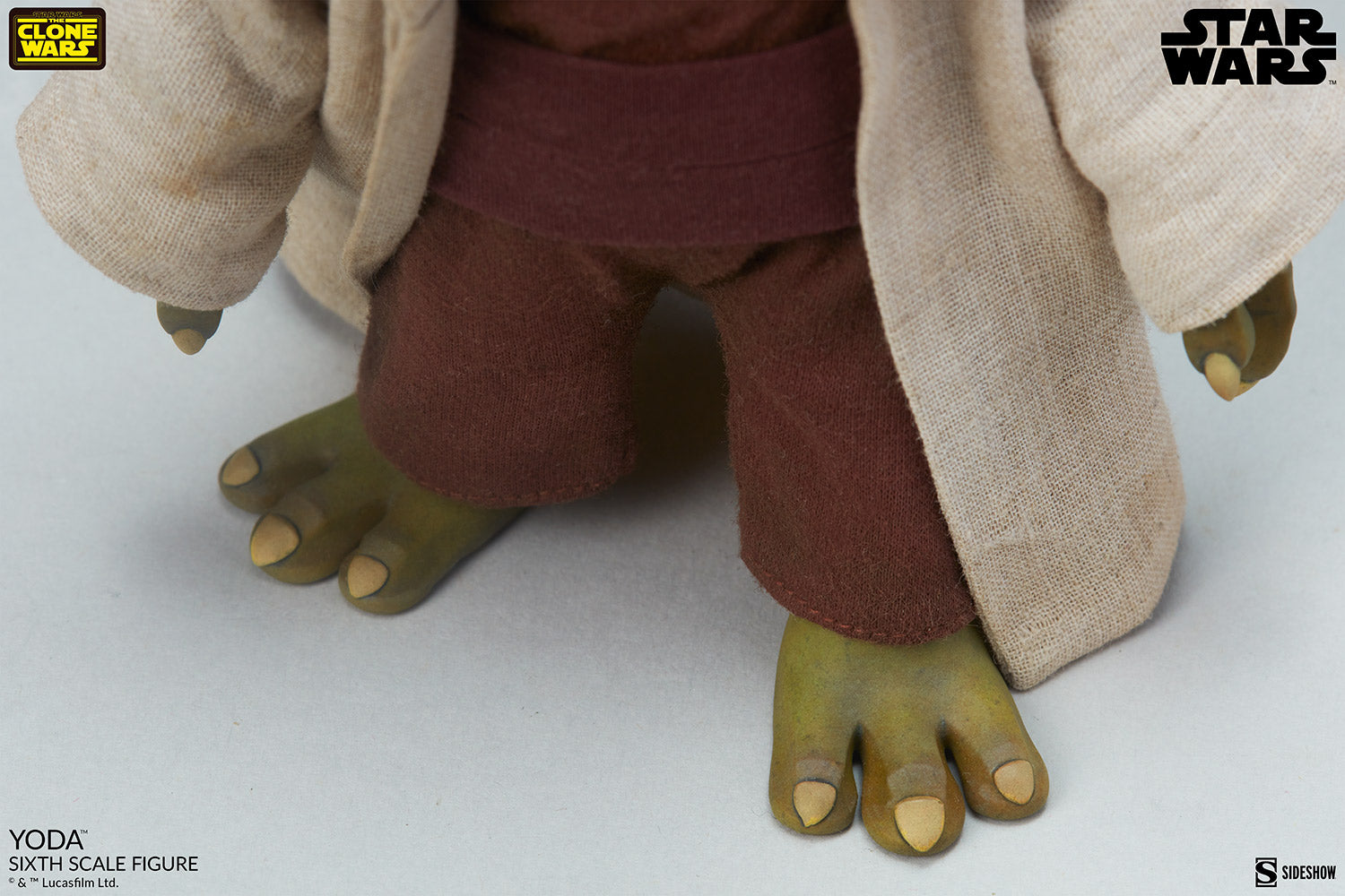 Sideshow Collectibles: Star Wars The Clone Wars - Yoda Escala 1/6